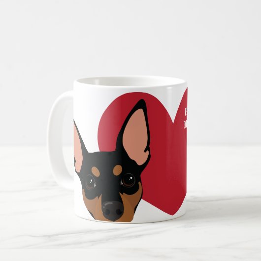 誇りを持ったな分PINのお母さん/パパのクラシックなコーヒー・マグ コーヒーマグカップ (正面左)