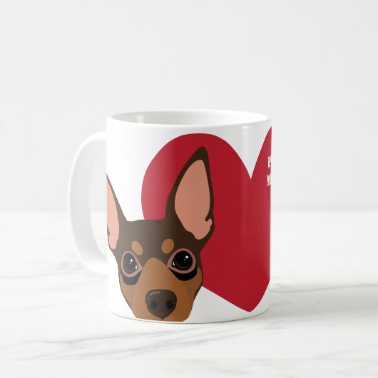 誇りを持ったな分PINのお母さん/パパのクラシックなコーヒー・マグ コーヒーマグカップ (正面左)