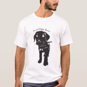 誇りを持ったな子犬のレイザーのティー Tシャツ (正面)