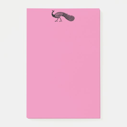 誇りを持ったな孔雀のポスト・イットのパッド ポストイット (正面)