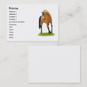 誇りを持ったな栗毛の馬の名刺 名刺 (正面/裏面)