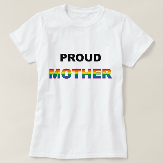 誇りを持ったな母虹LGBT Tシャツ (デザイン正面)