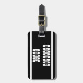 誇りを持ったな法廷記者旅行荷物のラベル ラゲッジタグ (正面縦)
