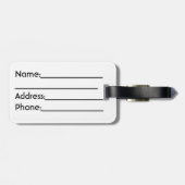 誇りを持ったな法廷記者旅行荷物のラベル ラゲッジタグ (裏面横)