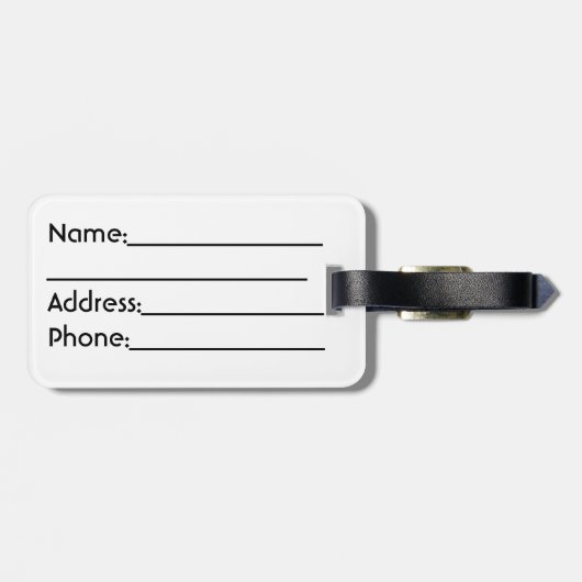 誇りを持ったな法廷記者旅行荷物のラベル ラゲッジタグ (裏面横)