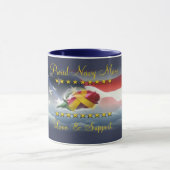 誇りを持ったな海軍お母さんのコーヒー・マグ マグカップ (中央)