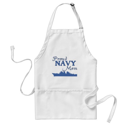 誇りを持ったな海軍お母さんの船 スタンダードエプロン (正面)