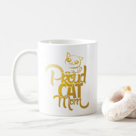 誇りを持ったな猫のお母さんのマグ コーヒーマグカップ