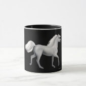 誇りを持ったな白馬のマグ マグカップ (中央)