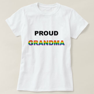 誇りを持ったな祖母の虹LGBT Tシャツ