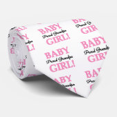 誇りを持ったな祖父の女の赤ちゃんのTシャツおよびギフト ネクタイ (ロール)