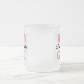 誇りを持ったな祖父の女の赤ちゃんのTシャツおよびギフト フロストグラスマグカップ (中央)