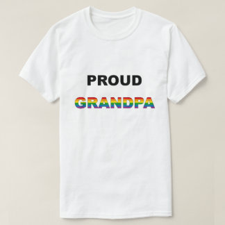 誇りを持ったな祖父の虹LGBT Tシャツ