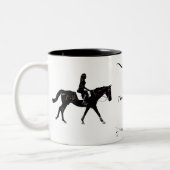 誇りを持ったな純血種のお母さんのマグ ツートーンマグカップ (左)