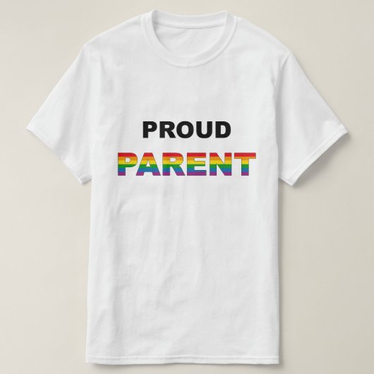 誇りを持ったな親虹LGBT Tシャツ (デザイン正面)