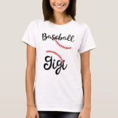 誇りを持ったな野球のGigiレディース祖母のゲーム日のギフト Tシャツ (正面)