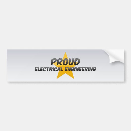 誇りを持ったな電気技師 バンパーステッカー (正面)