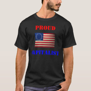 誇りを持ったな革命戦争旗資本家 Tシャツ