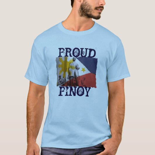 誇りを持ったな2つはフィリピン人です Tシャツ (正面)