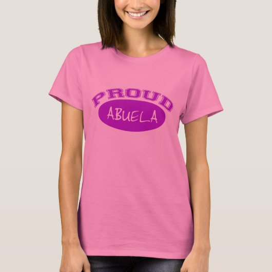 誇りを持ったなAbuela (紫色) Tシャツ (正面)