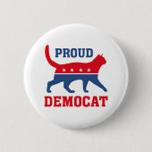 誇りを持ったなDemocat 缶バッジ (正面)