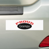 誇りを持ったなGrampy バンパーステッカー (車上)