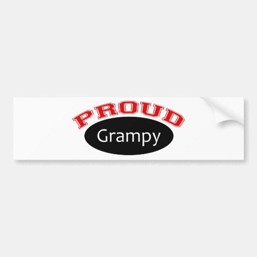 誇りを持ったなGrampy バンパーステッカー (正面)
