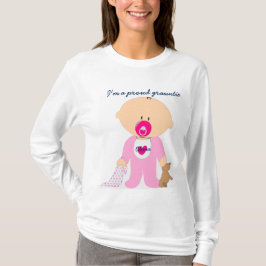 誇りを持ったなgrauntieは及びティーの子供の名前を個人化します tシャツ