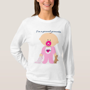 誇りを持ったなgrauntieは及びティーの子供の名前を個人化します tシャツ