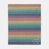 誇りを持ったなGuncle フリースブランケット (正面)