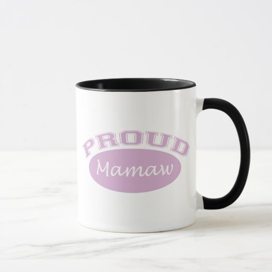 誇りを持ったなMamaw (ピンク) マグカップ (右)