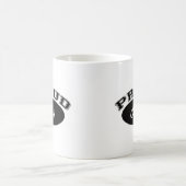 誇りを持ったなOma (黒) コーヒーマグカップ (中央)