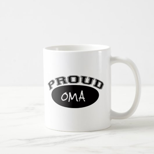 誇りを持ったなOma (黒) コーヒーマグカップ (右)