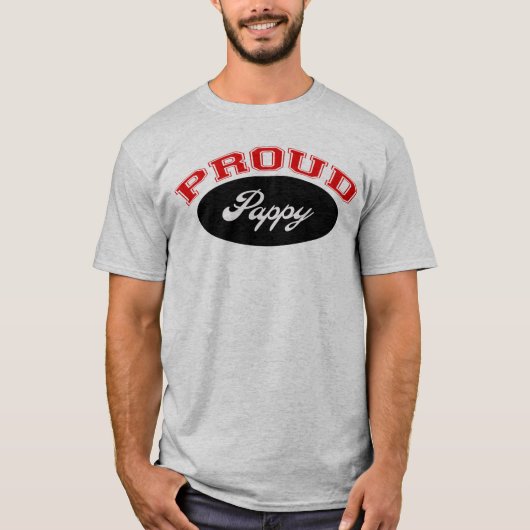 誇りを持ったなPappy (赤および黒) Tシャツ (正面)