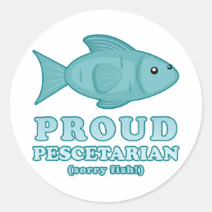 誇りを持ったなPescetarian ラウンドシール