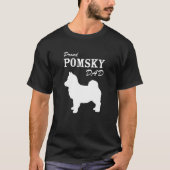誇りを持ったなPomskyのパパのワイシャツ Tシャツ (正面)