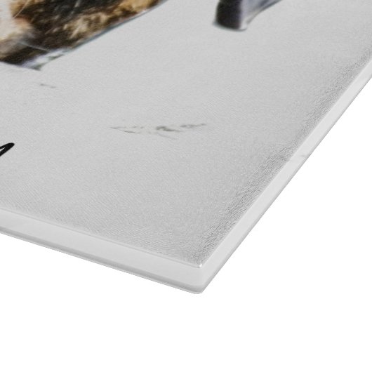 誇りを持ったなRottieのお母さん|のロットワイラー犬の顔 カッティングボード (角)