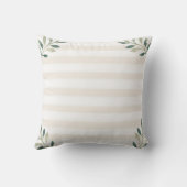 誇りを持ったなVizslaのお母さん|の植物の葉は縞で飾り、 クッション (裏面)