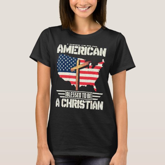 誇りを持ったアメリカ人賛美になる Tシャツ (正面)