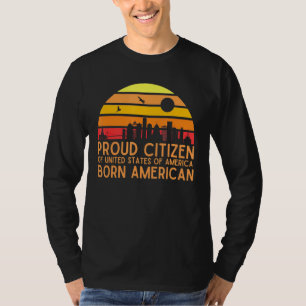 誇りを持ったアメリカ国民生まれ名 Tシャツ