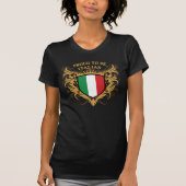 誇りを持ったイタリアンがあること Tシャツ (正面)