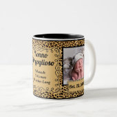 誇りを持ったイタリアン祖父Cheetah 2写真 ツートーンマグカップ (正面右)