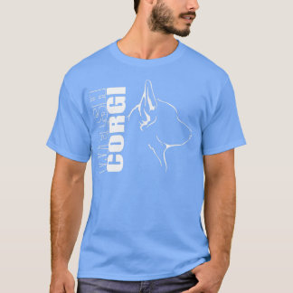 誇りを持ったウェルシュコーギープロフィール犬 Tシャツ