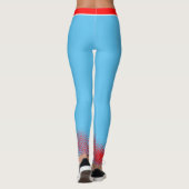 誇りを持ったカナダのMOMとRed Maple Leaf on BLUE レギンス (裏面)