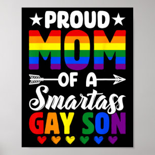 誇りを持ったゲイのマ頭が切れるムLgbtqプライドフラッグモス ポスター