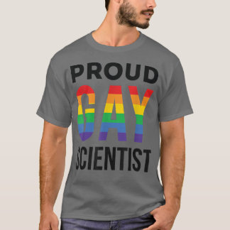 誇りを持ったゲイサイエンティストRainbow LGBTQ Science Gradati Tシャツ