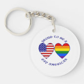 誇りを持ったゲイ キーホルダー (正面)