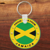 誇りを持ったジャマイカ出身 キーホルダー (正面)