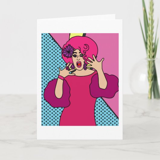 誇りを持ったドラッグ女王 カード (正面)