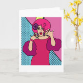 誇りを持ったドラッグ女王 カード (黄色い花)